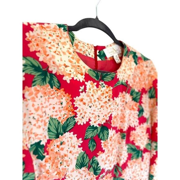 Modele Algo Floral Silk Dress Bloomcore Shift Switzerland 40 / Size 10 US Medium - Picture 2 of 6